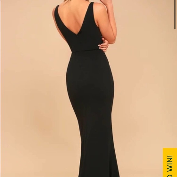 Lulus Melora Black Sleeveless V-Neck Maxi Dress Evening Formal - Picture 4 of 12